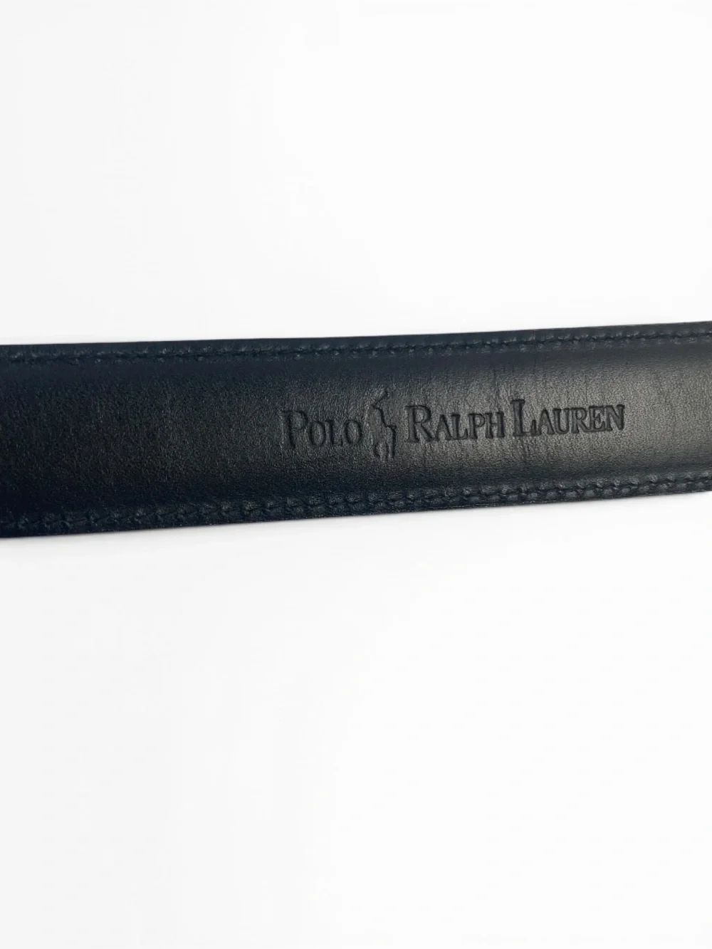 Polo Ralph Lauren Italian Leather Dress Belt in Black Size 34